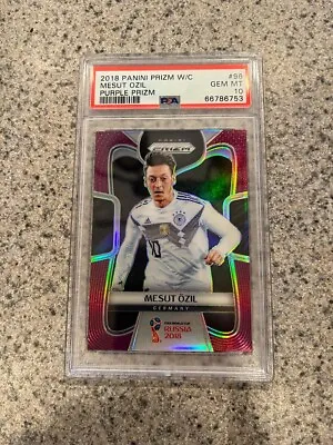 2018 Panini Prizm World Cup #96 Mesut Ozil Purple Prizm /99 PSA 10 • $149