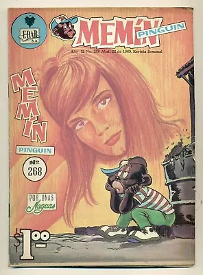 MEMIN PINGUIN #268 Por Unas Naguas Mexican Comic 1969 • $10