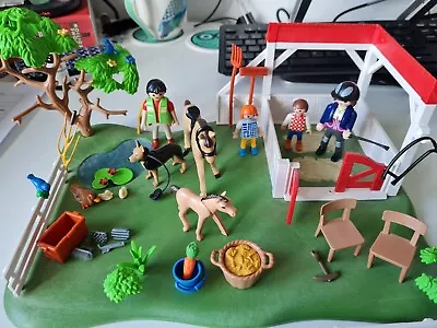 Playmobil Set - Horse & Stable With RIders • £8