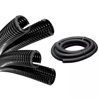 PVC Flexible Cable Conduit Sleeving Spilt UnSplit Protection Tubing Loom Harness • £5.99
