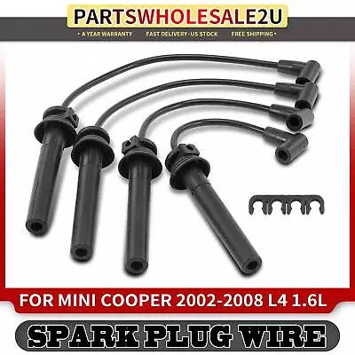 4Pcs New 7mm Spark Plug Wire Set For Mini Cooper 2002-2008 L4 1.6L 12127513032 • $28.99