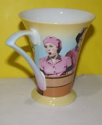 I Love Lucy Bone China Cup Coffee Mug By CMG Centric Chocolate Candy Factory  • $14.43