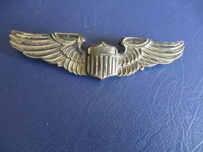 WWII US Army Air Force Pilot  Wings 3 Inch Sterling Amico • $49.99