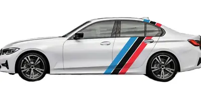 Car Side Door Stripes Sticker Decal Kit For Audi BMW Ford Jeep Hyundai Honda VW • $56.39