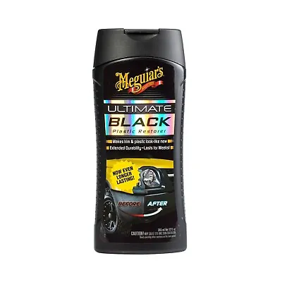 Meguiars Car Black Plastic Restorer Fluid 12 Oz Ultimate Trim Protect Restor USa • $14.40