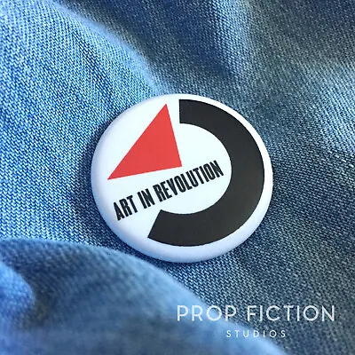 Back To The Future - BTTF Prop 'Art In Revolution' 1.25” Cosplay Button Badge • $9.68