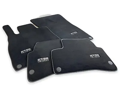 Floor Mats For Mercedes Benz  ER56 Design Logo Leather Rounds Models 1980-2019 • $179