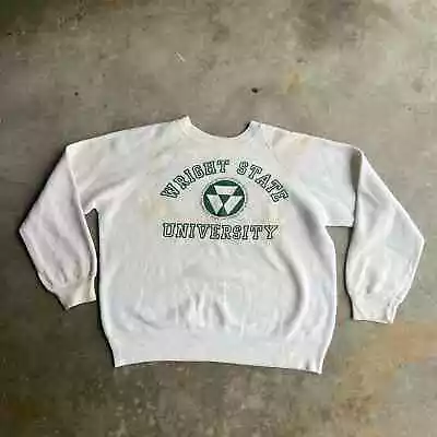 True Vintage 1970s Wright State University Raglan Cut Crewneck Sweatshirt • $39.99