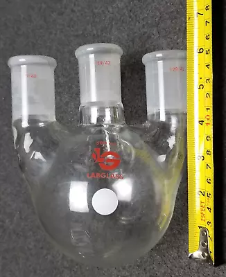 Labglass 500ml Four Neck Round Bottom Boiling Flask 29/42 - 4 Neck • $39.97