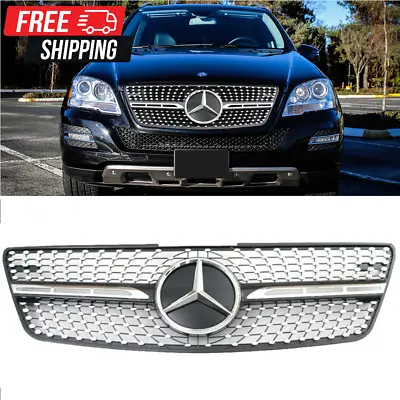 For Mercedes-Benz ML-CLASS ML320 ML350 W164 Diamond Front Grille Grill 2009-2011 • $79.99