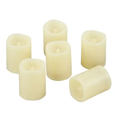 Set Of 6 Battery Operated Flameless LED Votive Candles 6H Built-in Timer • $11.99