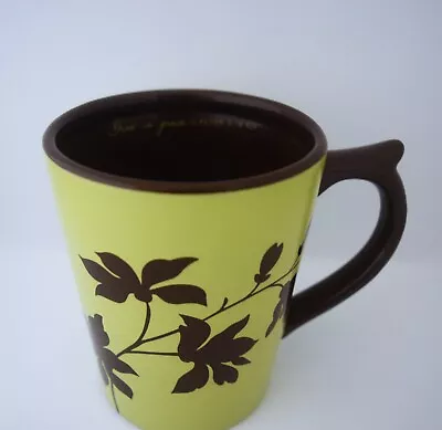 Dayspring Inspirational Mug Cup  Grow In Grace  Green Cup With Brown Leaves • $7.49