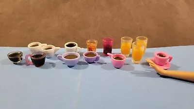 Miniature Kitchen Dishes Coffee Cocoa Juice Cups Fits Barbie Doll 1:6 • $4.99