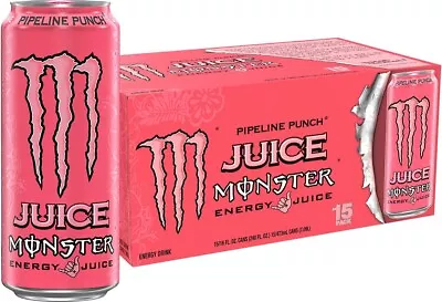 Monster Energy Juice Pipeline Punch Energy + Juice Energy Drink 16 Ounce • $37.99