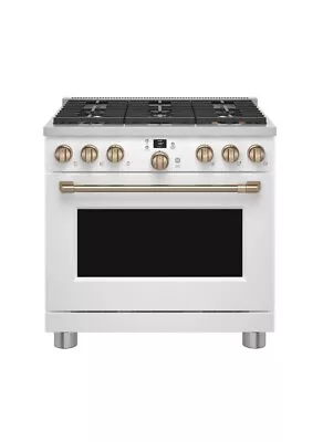 Cafe 36  Smart Dual-Fuel Commercial Style Range 6 Burners - C2Y366P4TW2 • $5499.99