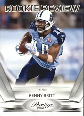 2010 Prestige Rookie Review Tennessee Titans Football Card #10 Kenny Britt • $1.69