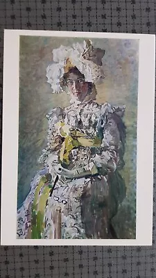 Soviet Postcard 1988 Mikhail Vrubel Portrait Of Nadezhda Zabela-Vrubel 1898 • $10.99