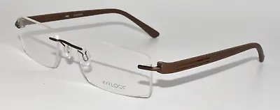 New Eyeglasses Marchon Airlock Integrity 202 210 Brown 53-18-140 • $24.99