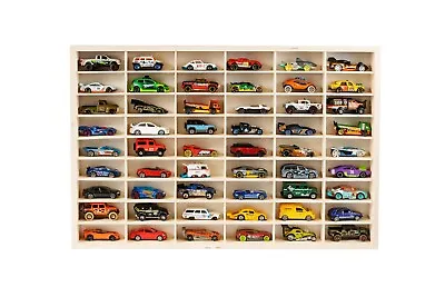 For Hot Wheels Diecast Car Matchbox Display Wooden Shelf Toy Storage Unit WHT64 • £35.99