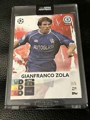 £49.99 • Buy Topps Total Football - Base Card - Gianfranco Zola   - 2/5 Limited - Chelsea FC
