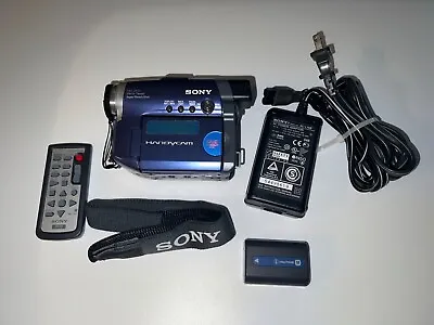 Sony Handycam DCR-DVD101 Mini DVD Camcorder Bundle Remote Battery Video Camera • $74.99