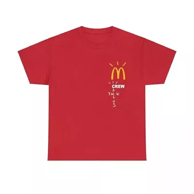 Travis Scott Jack McDonalds Crew T-Shirt Merch - All Colors And Sizes • $13.95