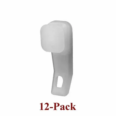 DRAPERY CARRIER SLIDES For Standard White Traverse Rods (12 Pack) • $7.95