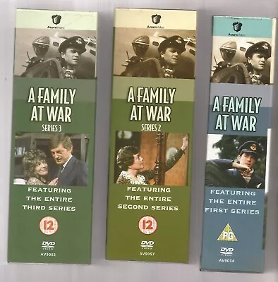 A FAMILY AT WAR - COMPLETE - SERIES 1 & 2 & 3 - Three X UK DVD SETS (22 DISCS) • £27.99