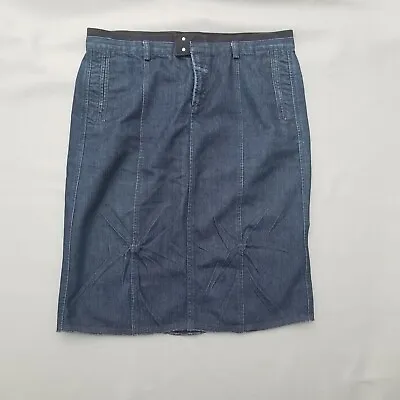 Marithe Francois Girbaud Women's Blue Jean Denim Skirt Size 34 Vintage • $27.99