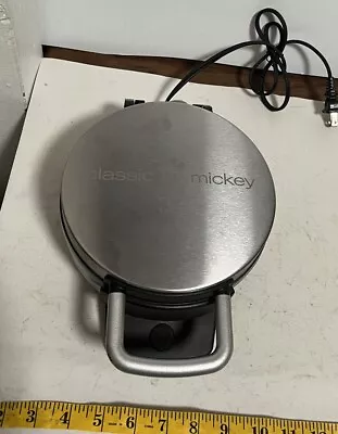 Classic Mickey Mouse Face 1928 Chrome Stainless Pancake Waffle Maker DCM-1 Works • $32.89