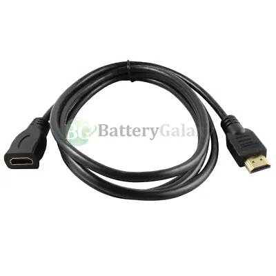 Premium HDMI Male To Female Extension Cable For PS3 HDTV LED TV 6ft Feet Extend • $4.89