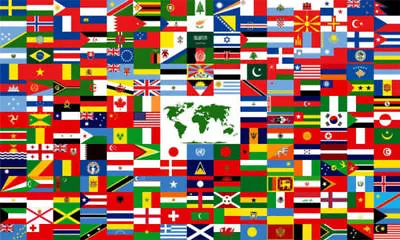 4x6 Desk Flag United Nations Member Set Flags International 193 UN Countries • £248.43