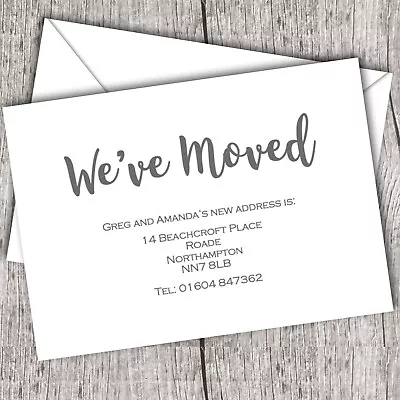 £0.99 • Buy Personalised Change Of Address Cards - New Home