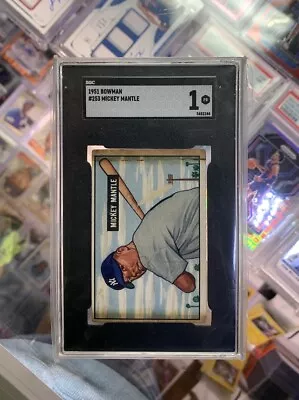 1951 Bowman Mickey Mantle Original RC No Creases !🔥iconic  Investment  • $8299.99