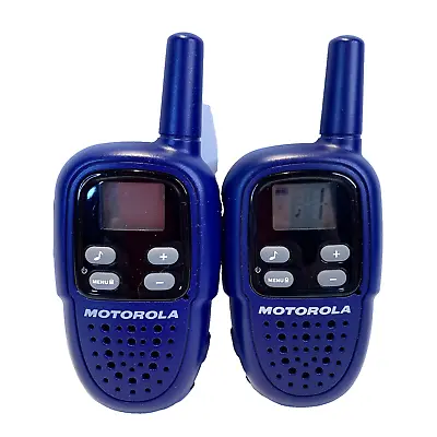 Pair Of Motorola Walkie Talkies FV300 Blue Set Of 2 Two Way Radios • $13.01