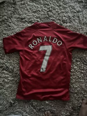 Ronaldo #7 Manchester United Home Jersey Shirt Season 2007/09 Size S • $45