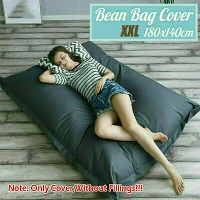 Big Bean Bag GIANT Waterproof Beanbag Indoor Outdoor Garden Seat Cushion Cover • £12.99