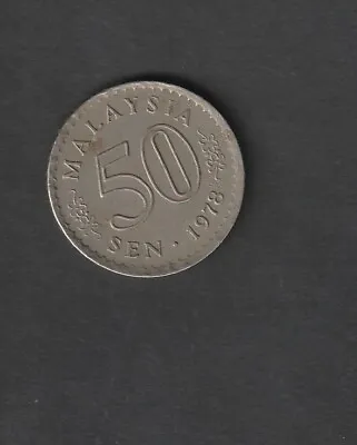 Malaysia 50 Sen Coin 1978 • £0.99