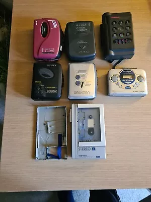 Joblot X 7  Walkmans Sony Awia Goodmans Etc See Pics Parts Or Repair  • £14.99