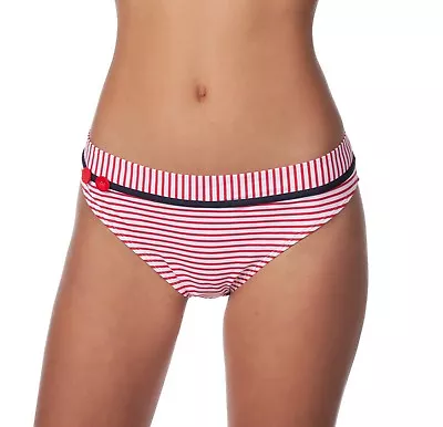 Panache Lucille Nautical Bikini Stripe Swimsuit Swim Bottoms Swimwear MRSP • £24.16