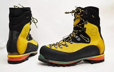 La Sportiva Nepal EVO GTX Yellow Mountaineering Boots Men’s 10.5 EU 44 EXCELLENT • $360