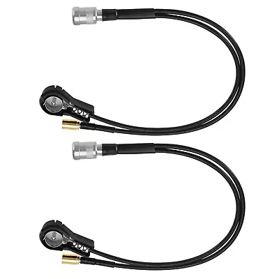 2pk Antenna Splitter Adapter Radio DAB Splitter Cable RG174 Cable For Car Radio • £8.41