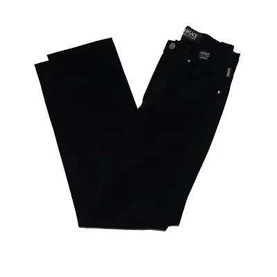 Women`s Vintage Versace Pants Black Polyester Size M • $45