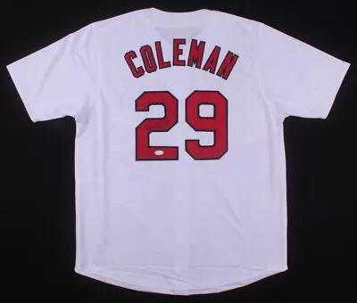 Vince Coleman Signed St. Louis Cardinals Jersey (JSA COA)Rookie Of The Year 1985 • $127.96
