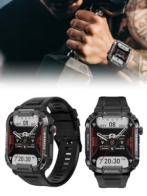 $44.29 • Buy Smart Watch Men Waterproof Rugged Military Style Blood Pressure  Outdoor Watch