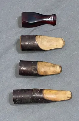 Lot Civil War Era? Handmade CIGAR Mouthpiece Holder Tip Tree Wood BAKELITE .630 • $79.99