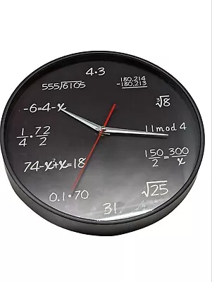 Math Clock Mathematical Equations   Wall Clock Gifts For EngineersTeacher • $23.99