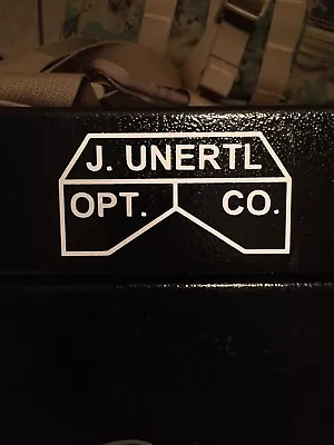 J. Unertl Opt. Co. Vinyl Sticker Logo Rifle Scope White • $5.99