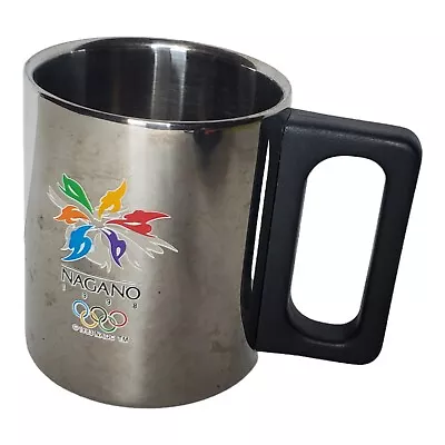 Winter Olympics In Nagano 1998 Stainless Steel Mug Collector's Cup Skiing Sports • $7.95