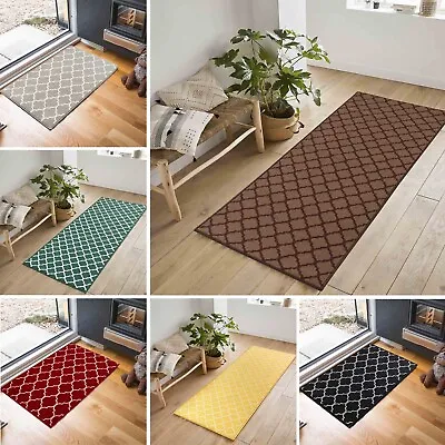 Door Mat Trellis Indoor Non Slip Kitchen Corridor Hallway Washable Runner Rugs • £17.99